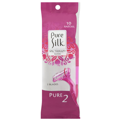 Pure Silk Pure Silk® Disposable Razors – 2-Blade (2 Count) Razors & Razor Blades Maroon