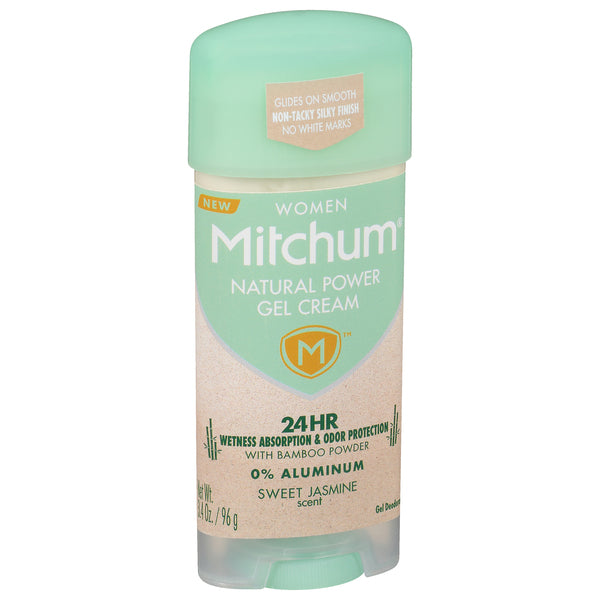 Mitchum Mitchum Natural Power Gel Cream For Women, Sweet Jasmine - 3.4 Oz Deodorant Gray