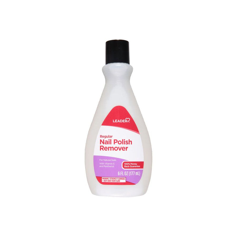 Leader Leader Regular Nail Polish Remover - Strengthening Formula, 6 fl oz Liquid Nail Care White Smoke