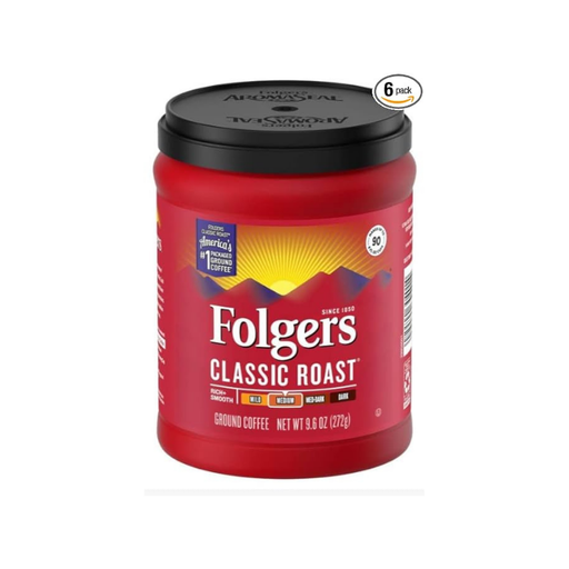 Folgers Folgers Classic Medium Roast Ground Coffee - 9.6oz Coffee White Smoke