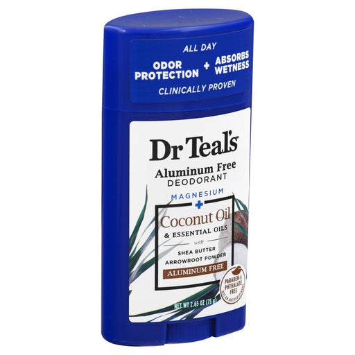 Dr Teal's Dr Teal's Coconut Oil Aluminum Free Deodorant 2.65 Oz Deodorant White Smoke