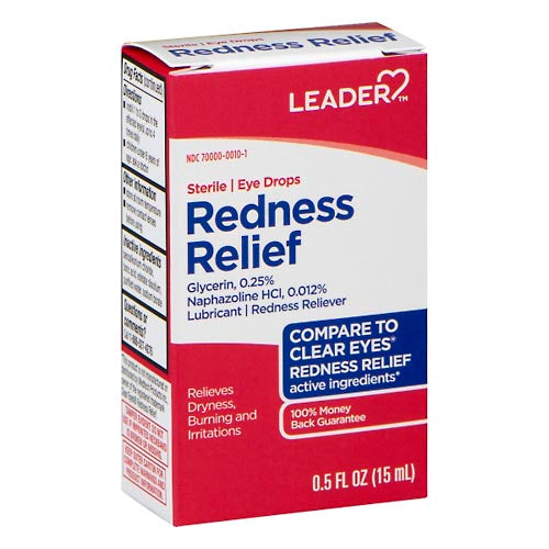 0 Leader, Redness Relief, Eye Drops, 0.5 Oz Personal Care Firebrick