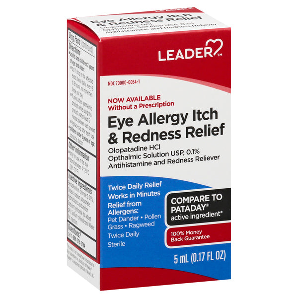 0 Leader Eye Allergy Itch And Redness Relief Twice Daily Drops, 5Ml Medicine Cabinets Lavender