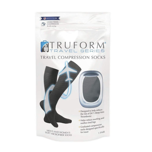 Truform Truform Travel Socks For Men And Women- Medium Charcoal Travel Pouches Lavender