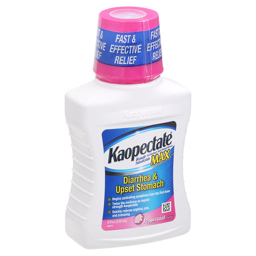 Kaopectate Kaopectate Max Peppermint Flavor Diarrhea & Upset Stomach 8 Fl Oz Personal Care White Smoke