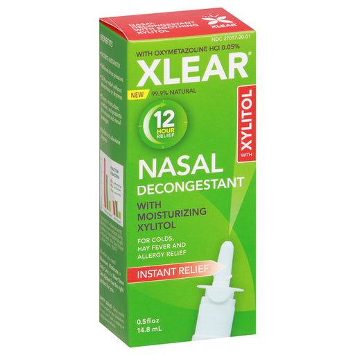 Xlear Xlear® 12 Hour Decongestant Nasal Spray – Oxymetazoline HCl with Xylitol Health & Beauty Olive Drab