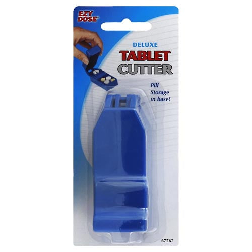 Ezy Dose Ezy Dose Pill Cutter and Case – Precision Tablet Splitter with Storage Compartment Health Care Light Gray