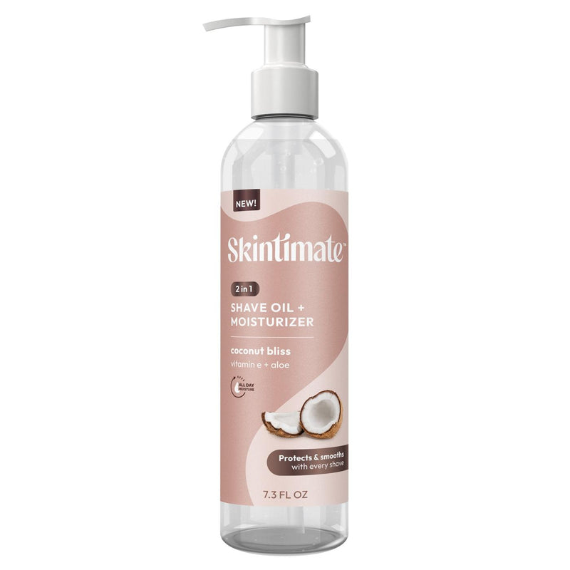 Skintimate Skintimate 2 In 1 Shave Oil + Moisturizer Coconut Bliss 7.3 Oz Lotion & Moisturizer White Smoke