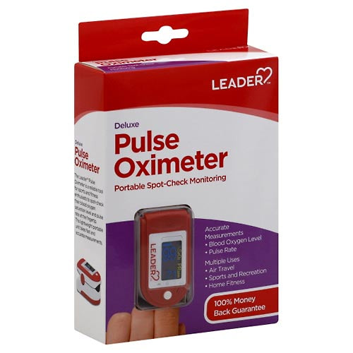 Leader Leader Pulse Oximeter, Deluxe Pulse Oximeters Gray