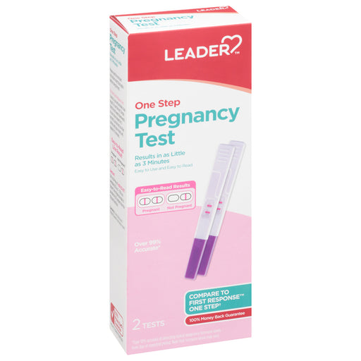 Leader Leader™ One Step Pregnancy Test – 1 Test Kit Pregnancy Tests Pink