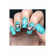UberChic Beauty Holiday Jingle, (Christmas-03) Stamping Plate Dark Gray