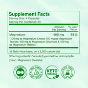 Health By Principle 4-Form Magnesium Complex for Sleep, Muscle & Migraine Support — Case of 12 Bottles Supplement Light Cyan