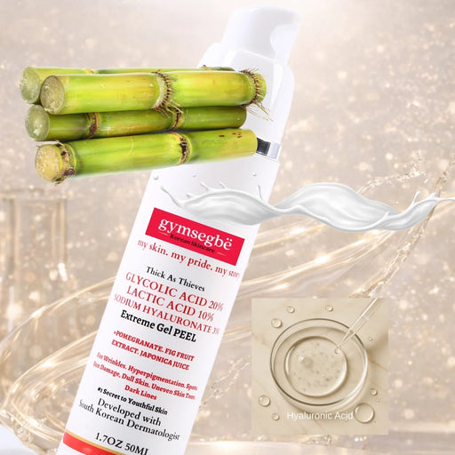 gymsegbë Thick As Thieves Pure Glycolic Acid Lactic Acid Extreme Gel Peel - 50ml Exfoliation, Dark Spots, Hyperpigmentation Gray 1 BottleSave 6.90
