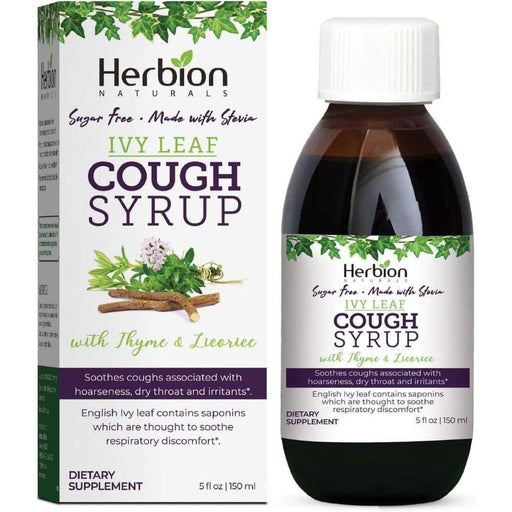 Herbion Naturals Herbion Naturals Ivy Leaf Syrup With Thyme, Sugar Free, 5 Oz Syrup White Smoke