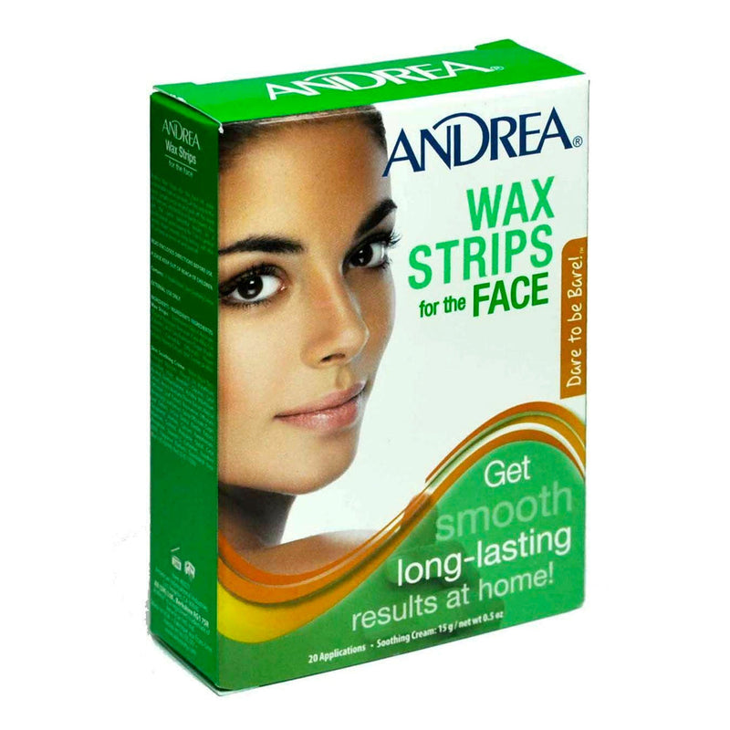 Andrea Andrea Tiras De Cera Para La Cara, Wax Strips 20 Cts W/ 0.5 Oz Skin Care White Smoke