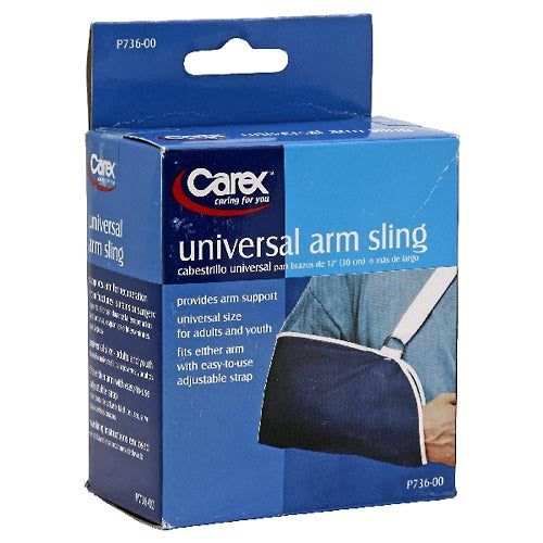 Carex Carex  Universal Arm Sling – Adjustable Medical Support for Fractures, Sprains & Post-Surgery Supports & Braces White Smoke