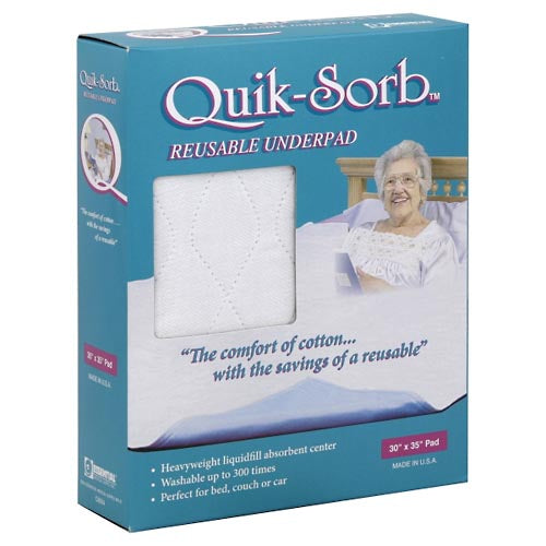 Essential Medical Essential Medical Supply Quik-Sorb® Reusable Underpad – Heavy Absorbency Washable Bed Pad Personal Care Light Gray