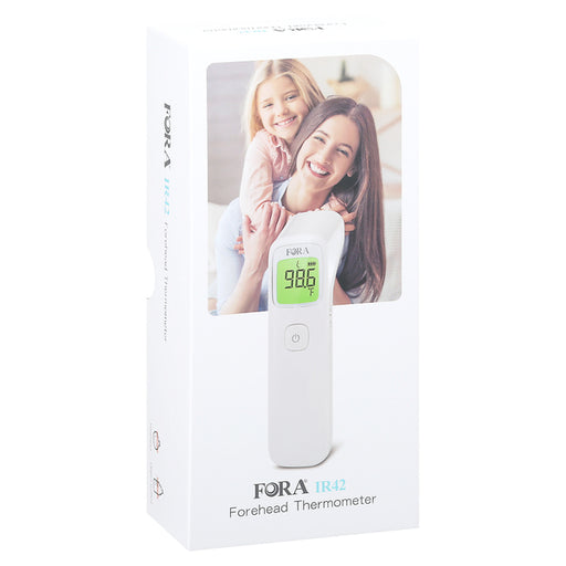 Fora FORA Infrared Forehead Thermometer, Non-Contact Instant Read - Medical Grade Medical Thermometers White Smoke