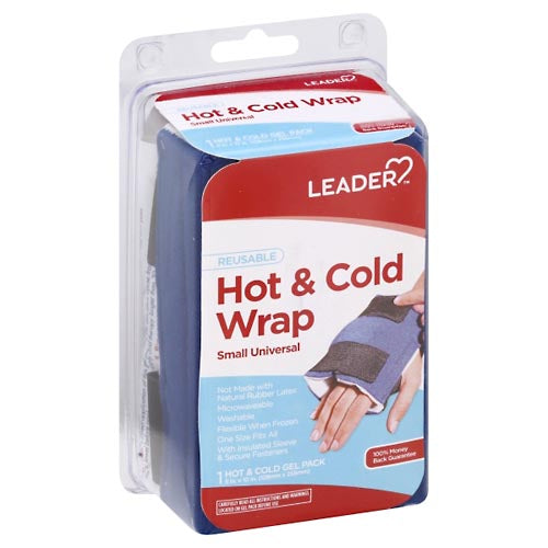 Leader Leader Hot & Cold Wrap, Reusable, Small Universal Hot & Cold Therapies White Smoke