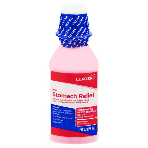 Leader Leader Stomach Relief, Ultra, 12 Fl Oz Acid Neutralizers White Smoke