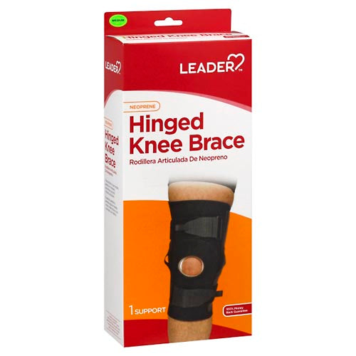 Leader Leader Neoprene Hinged Knee Support, Medium Knee Braces Orange Red