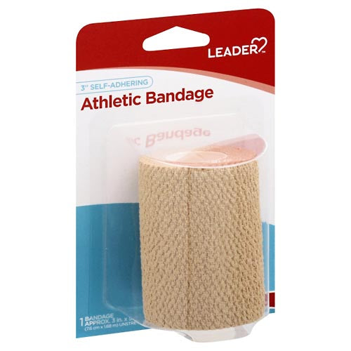 Leader Leader Althletic Bandage, Self Grip 3 In 1 Ct First Aid Rosy Brown