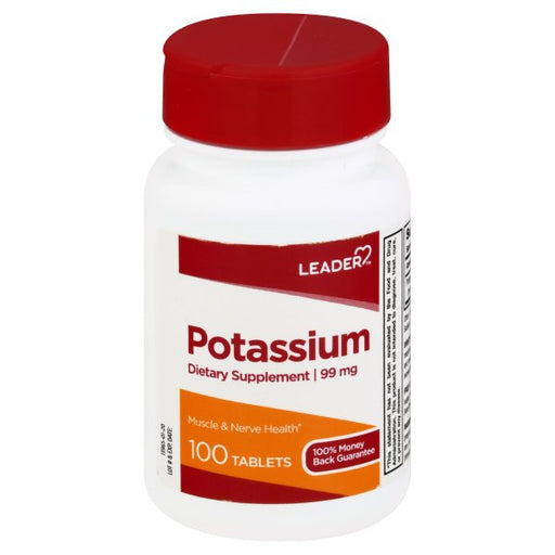 Leader Leader™ Potassium Gluconate 99 mg – Essential Mineral Supplement (100 Tablets) Vitamins & Supplements White Smoke