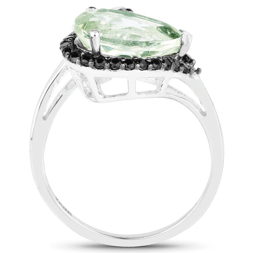 Bids.com 3.42 Carat Genuine Multi Stone .925 Sterling Silver Ring Rings White Smoke size 6.00,size 7.00,size 8.00