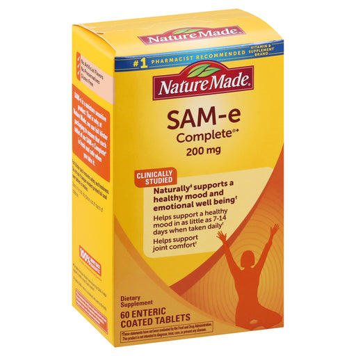 Nature Made Nature Made SAM-e 200 Mg Complete Tablets Vitamins & Supplements White Smoke