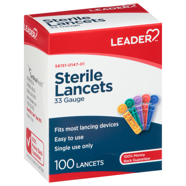 Rx 1 Leader™ Sterile Lancets – Ultra-Thin 33 Gauge Health Care White Smoke