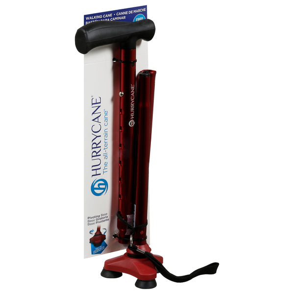 HurryCane HurryCane Drive Medical Freedom Edition Folding With T Handle, Red Canes & Walking Sticks White Smoke