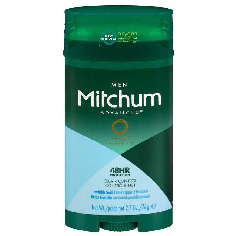 Mitchum Mitchum Antiperspirant Deodorant Stick For Men, Triple Odor Defense Invisible Solid, 48 Hr Protection, Dermatologist Tested, Clean Control, 2.7 Oz Deodorant Dark Slate Gray