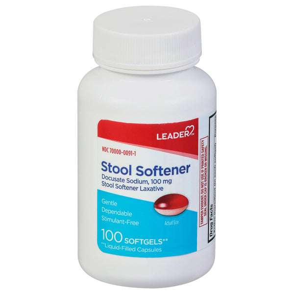 Leader Leader Stool Softener 100 Mg Softgels Folding Chairs & Stools Light Gray
