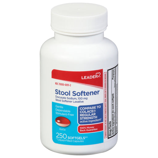 Leader Leader Stool Softener 100 Mg Softgels Folding Chairs & Stools White Smoke