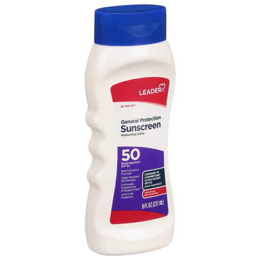 Leader Leader Sunscreen, General Protection, Broad Spectrum SPF 50,8oz Sunscreen White Smoke