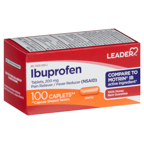 0 Leader Ibuprofen 200 Mg Caplets 100ea Fishing Lines & Leaders White Smoke