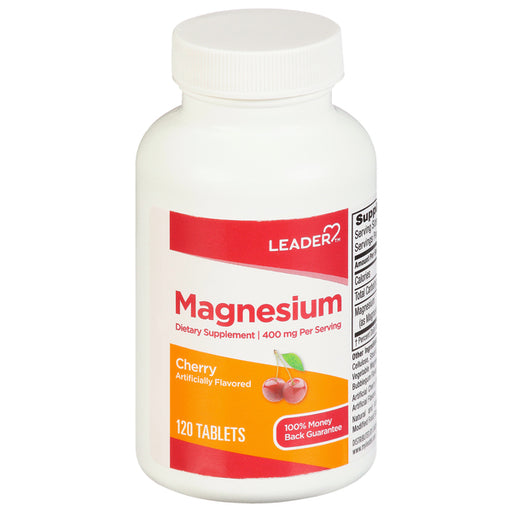 Leader Leader™ Magnesium 400 mg – Cherry Flavor Tablets Vitamins & Supplements White Smoke