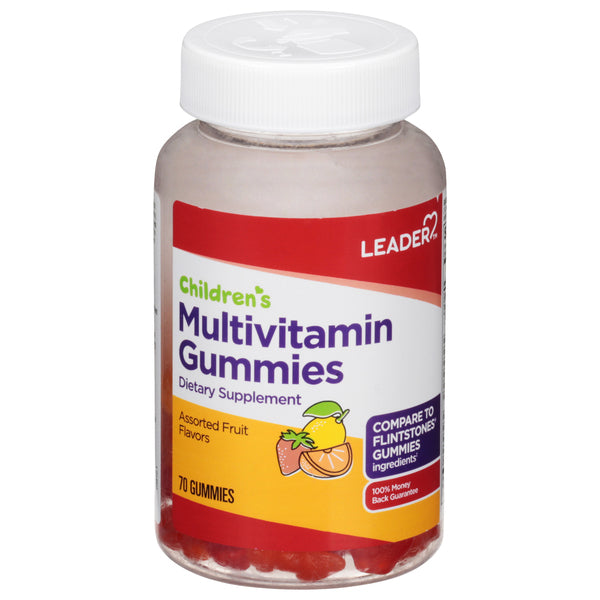 Leader Health Care Leader Health Care Childrens Multivitamin Gummies, Assorted Fruit Flavors Vitamins & Supplements White Smoke
