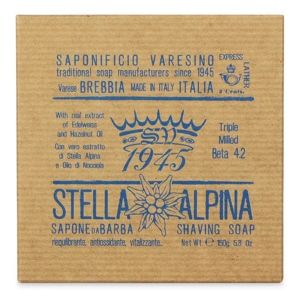 Saponificio Varesino Saponificio Varesino Stella Alpina Formula Beta 4.2 Shaving Soap Refill 5.3 oz Shaving Soap Dark Khaki