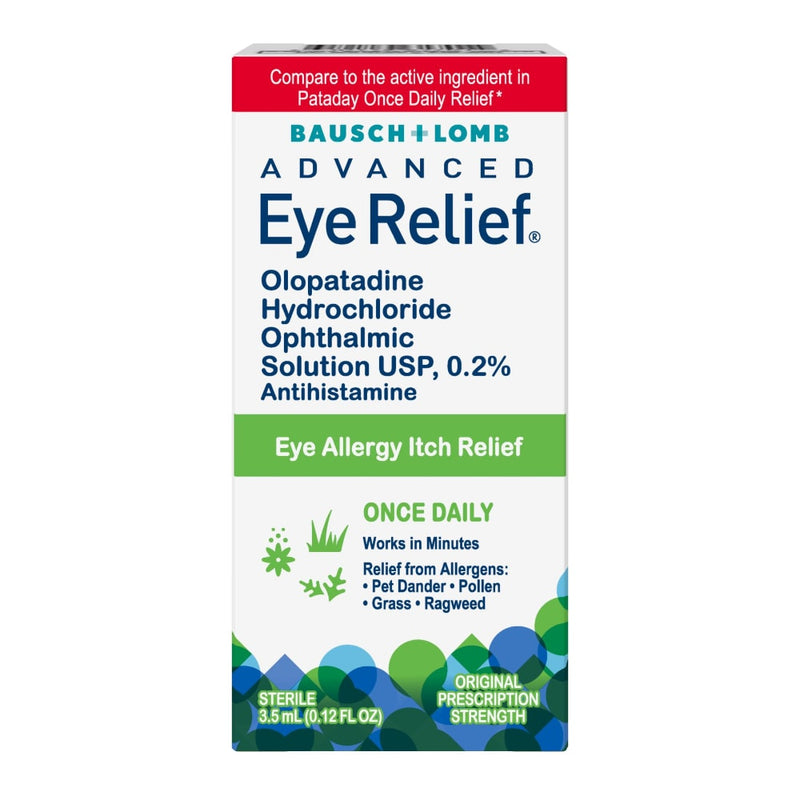Bausch + Lomb Bausch + Lomb Advanced Eye Relief Once Daily – 24-Hour Allergy Relief Eye Drops & Lubricants White Smoke