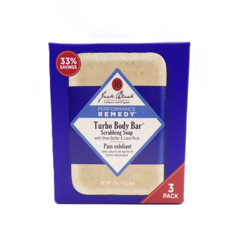 Jack Black Jack Black Turbo Body Bar Scrubbing Soap 6 Oz Each - 3 Pack Bar Soap White Smoke
