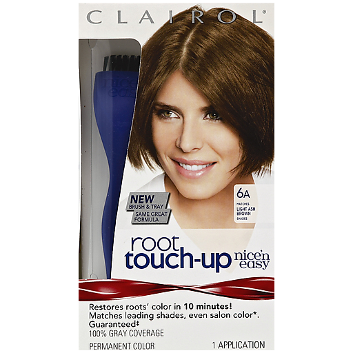 Nice N Easy Nice N Easy N Root Touch-Up Permanent Color 6A Light Ash Brown Hair Color Lavender