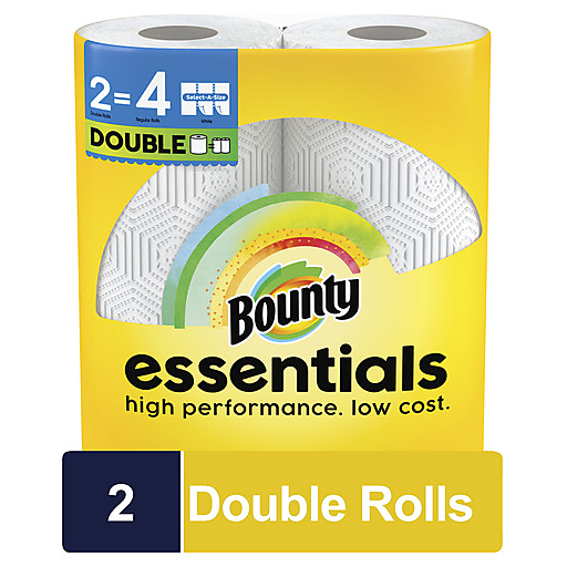 Bounty Bounty Essential Select A Size Paper Towels, 2 Count Paper Towels Goldenrod