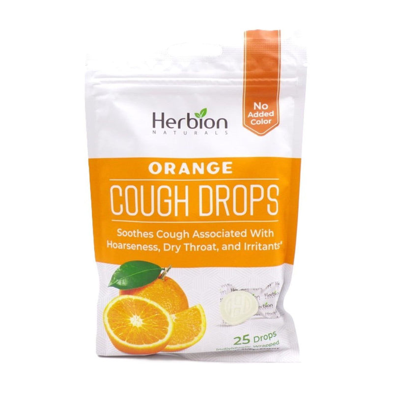 Herbion Naturals Herbion Naturals All Natural, Cough Drops, Orange, 25 Drops Vitamins & Supplements White Smoke