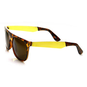 zeroUV Hipster Super Flat Top Retro Horned Rim Sunglasses 8775 Sunglasses White Smoke Tortoise,Shiny Black,Matte Black