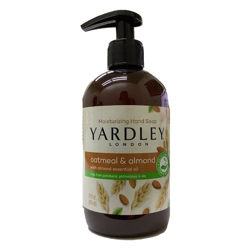 Yardley Yardley Y.L Hand Soap 14oz Otmeal & Almond W-Pum-whole Liquid Hand Soap White Smoke