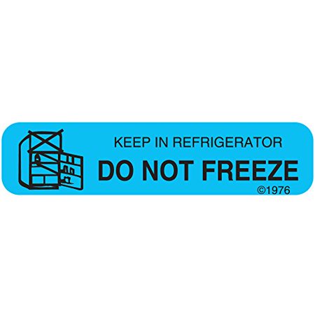 Pharmex Pharmex 1-15G Dont Freeze Keep Permanent Paper Label 1 9/16 X 3/8 Blue Stationery Deep Sky Blue