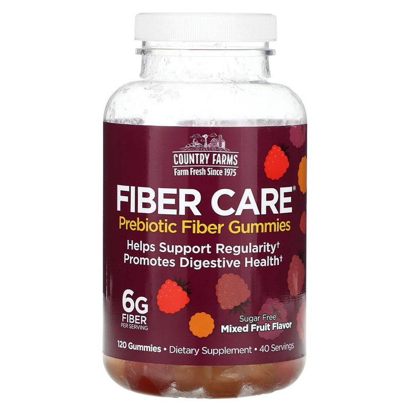 Country Farms Country Farms® Fiber Care Prebiotic Gummies – Mixed Fruit Flavor Vitamins & Supplements White Smoke