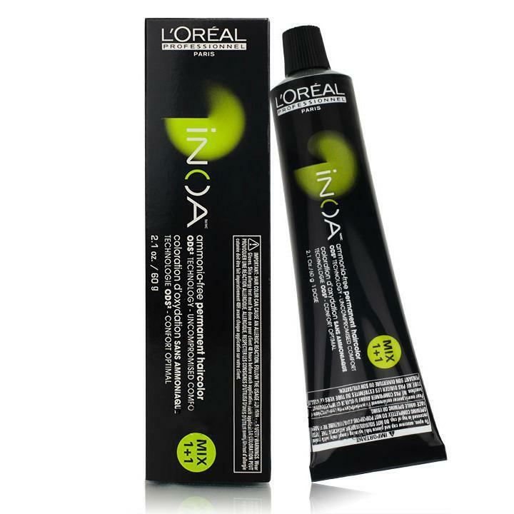 0 LOreal Professionnel INOA Ammonia Free Hair Color 2.1oz (5.25/5VRv) Hair Color White Smoke