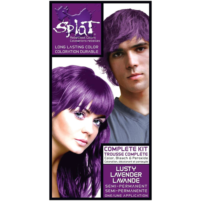 Splat Splat Complete Kit Lusty Lavender Hair Color Hair Color White Smoke